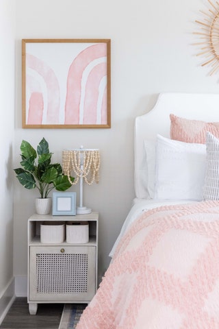 “I like to use art prints and then base the rest of the room off of those colors” says designer Jenny Reimold owner of...